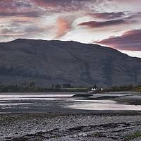 Buy canvas prints of sunset over Loch Linnhe by Kevin White