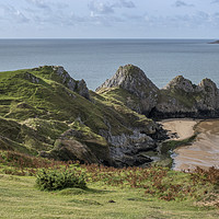 Buy canvas prints of Beautiful Gower by Kevin White