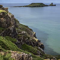 Buy canvas prints of Worm's Head Rhossili by Kevin White
