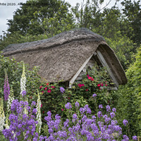 Buy canvas prints of English thatched roof by Kevin White