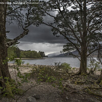 Buy canvas prints of Gloomy Loch Maree by Kevin White