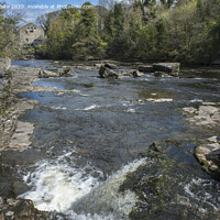 Buy canvas prints of Aysgarth Falls Yorkshire Dales film location by Kevin White