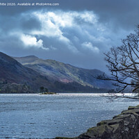 Buy canvas prints of Ullswater on a stormy day by Kevin White