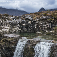 Buy canvas prints of Fairy pools with mist by Kevin White