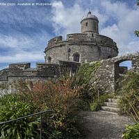Buy canvas prints of St Mawes castle and garden by Kevin White