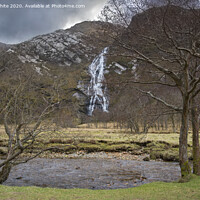 Buy canvas prints of Steall Falls in the highlands of Scotland by Kevin White