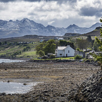 Buy canvas prints of Carbost waterfront Skye by Kevin White