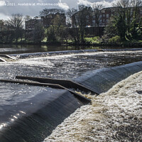 Buy canvas prints of River Ayr Western Scotland by Kevin White