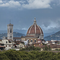Buy canvas prints of Florence surrounded by countryside by Kevin White