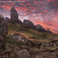 Buy canvas prints of old man of storr dramatic sky by Kevin White