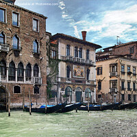Buy canvas prints of Venice watercolor effect by Kevin White