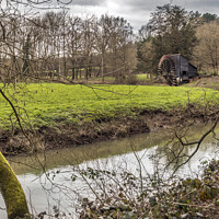 Buy canvas prints of Watermill at Painshill by Kevin White