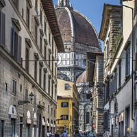 Buy canvas prints of Side roads of Florence by Kevin White
