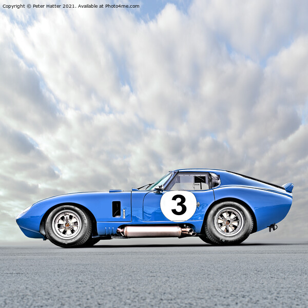 Cobra Daytona Coupe Framed Mounted Print by Peter Hatter