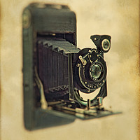 Buy canvas prints of An old bellows Camera by Peter Hatter