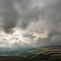 Buy canvas prints of View from Stanage Edge Derbyshire by Peter Hatter