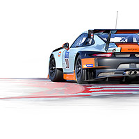 Buy canvas prints of Porche GT3R by Peter Hatter