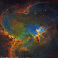 Buy canvas prints of The Heart Nebula in the constellation of Cassiopeia by Łukasz Szczepański