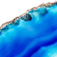 Buy canvas prints of Super macro of blue agate mineral by Łukasz Szczepański