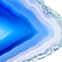 Buy canvas prints of Super macro of blue agate mineral by Łukasz Szczepański