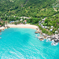 Buy canvas prints of Aerial panoramic view of Coral Cove beach, Thailan by Łukasz Szczepański