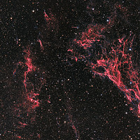 Buy canvas prints of Pickering's Triangle nebula and NGC 6974 nebula in by Łukasz Szczepański