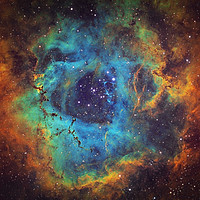 Buy canvas prints of Rosette Nebula in the constellation of Monoceros by Łukasz Szczepański