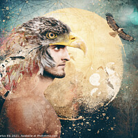 Buy canvas prints of Spirit Animals - Eagle by Marius Els