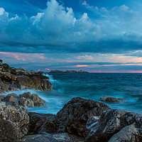 Buy canvas prints of Rocky Adriatic coast by Kevin Livingstone