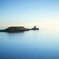 Buy canvas prints of Worms Head, Gower by Gerald Davies