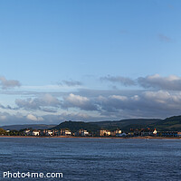 Buy canvas prints of Minehead panorama in early evening by Linda Cooke