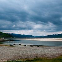 Buy canvas prints of Mawddach Estuary and Barmouth Viaduct by Linda Cooke
