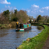 Buy canvas prints of Cruising the canal by Linda Cooke