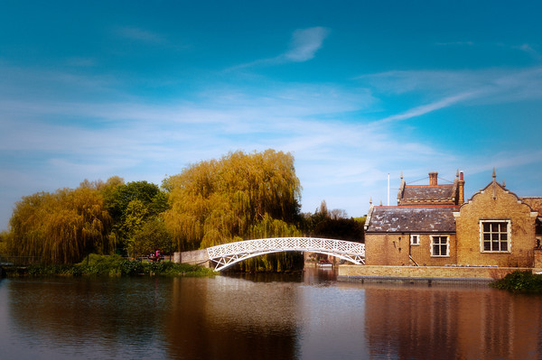 Chinese Bridge at Godmanchester Picture Board by Linda Cooke