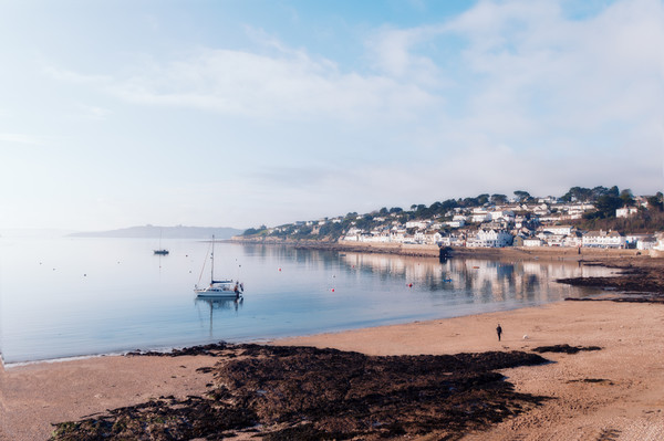 Calm water at St. Mawes Picture Board by Linda Cooke