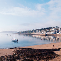 Buy canvas prints of Calm water at St. Mawes by Linda Cooke