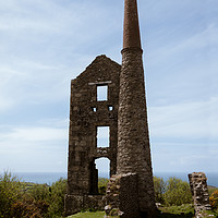 Buy canvas prints of Carn Galver Tin Mine, Cornwall by Linda Cooke