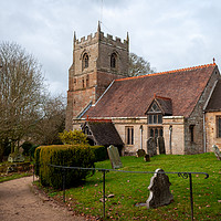 Buy canvas prints of Church of St Leonard, Beoley In Worcestershire  by Linda Cooke