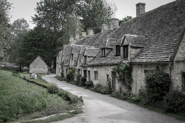 Arlington Row at Bibury in the Cotswolds Picture Board by Linda Cooke