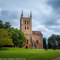 Buy canvas prints of Pershore Abbey in Summer by Linda Cooke