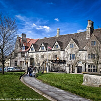 Buy canvas prints of The Old Bell Hotel, Malmesbury, Wiltshire by Linda Cooke