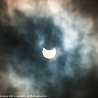 Buy canvas prints of Partial Solar Eclipse by Gary Clarricoates