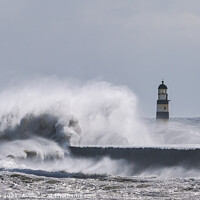 Buy canvas prints of Rough Seas at Seaham by Gary Clarricoates