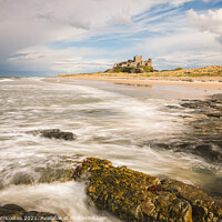 Buy canvas prints of Water Motion on Bamburgh Beach by Gary Clarricoates