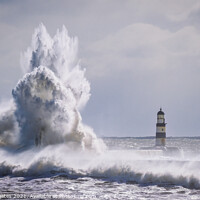 Buy canvas prints of Crashing Waves at Seaham by Gary Clarricoates