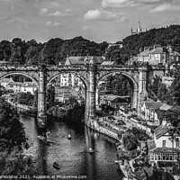Buy canvas prints of Beautiful Knaresborough (Black and White) by Gary Clarricoates
