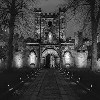 Buy canvas prints of Durham Castle at Night by Gary Clarricoates