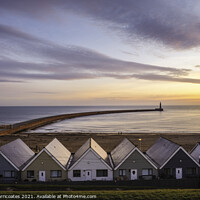 Buy canvas prints of Roker Pier at Sunrise by Gary Clarricoates
