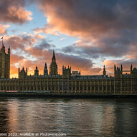 Buy canvas prints of Houses of Parliament Sunset by Gary Clarricoates