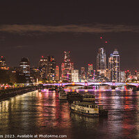 Buy canvas prints of A Night on the Thames by Gary Clarricoates